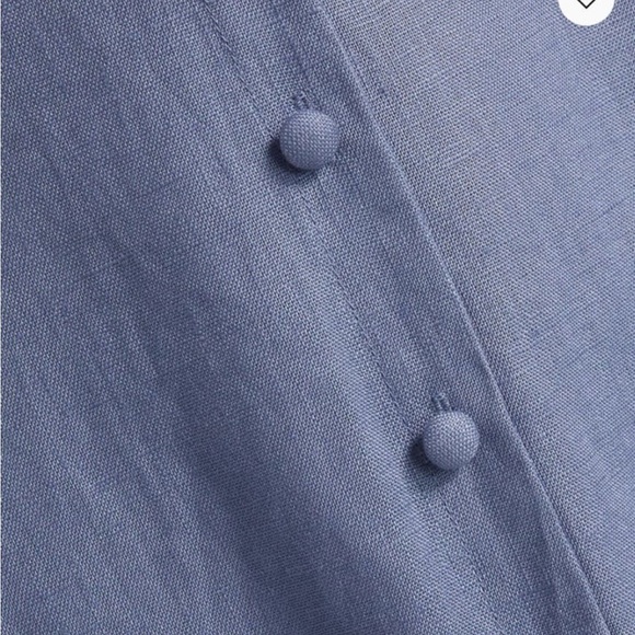 Reformation  NEW Sebastien Linen Midi-Dress - Picture 6 of 12